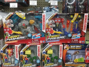Transformers News: Hero Mashers Electronic Optimus Prime and Grimlock Sighted in Retail