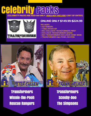 Peter Cullen and Frank Welker to Attend Rhode Island Comic Con, November 6 to 8th