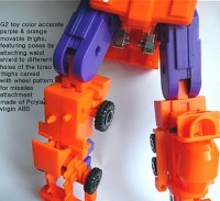 Transformers News: CrazyDevy CDMW-02 Thigh Replacement for G2 Devastator