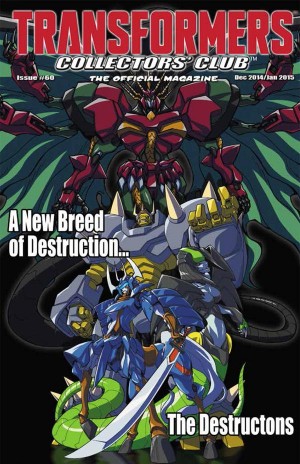 Transformers News: Transformers Collectors' Club Magazine #60 Cover Art - The Destructons