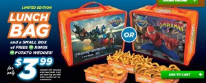 Transformers News: "Pizza Pizza" Offering Transformers-themed Lunchboxes and a Trip to Universal Orlando