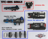 Transformers News: TFC GOW2 Weapon Details & Release Date