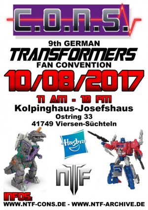 Transformers News: C.O.N.S. IX German Transformers Fan Convention - 8 October 2017