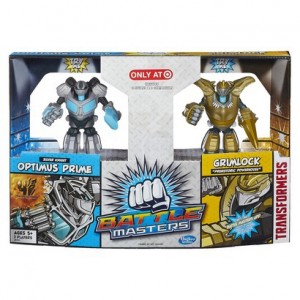 Transformers News: Target Exclusive Transformers Battle Masters Silver Knight Optimus Prime vs. Grimlock Set