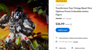 Transformers News: Walmart Has Some Amazing Black Friday Deals on Transformers This Year