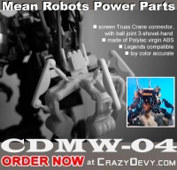 Transformers News: Update on CrazyDevy's CDHW-04 Power Parts