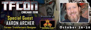 Transformers News: Aaron Archer to attend TFCon USA 2018