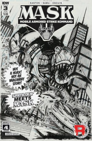 Transformers News: IDW M.A.S.K. #3 Artist Edition Grimlock Variant Cover by Ron Joseph