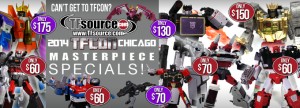 Transformers News: TFsource TFcon SourceNews! Toyworld TW-H04G Grant, TFcon Specials and More!