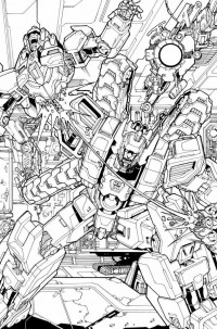 Transformers News: Transformers: More Than Meets The Eye Ongoing #5 Line Art with Artist Commentary