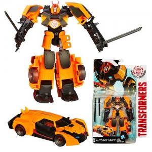Transformers News: In-Package Images of Robots in Disguise (2015) Warrior Class Optimus Prime and Drift