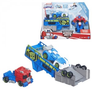 Transformers rescue bots optimus prime rescue trailer by clearance hasbro