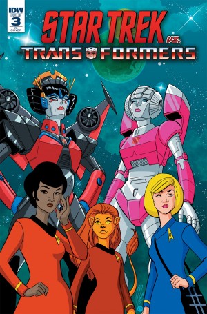 Transformers News: Retailer Incentive Variant Cover for IDW Star Trek Vs. Transformers #3 by Megan Levens
