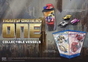 Transformers News: AMC Reveals Transformers One Popcorn Bucket and the Transforming One is now MIA