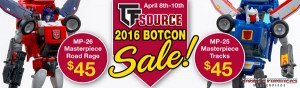 Transformers News: TFsource SourceNews! Massive Botcon Sale! MP-25 and MP-26 Only $45 each!