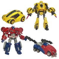 Transformers News: New Stock Images of WFC Bumblebee and Optimus Prime