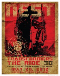 Transformers News: Free Transformres: The Ride 3D Poster at SDCC Preview Night