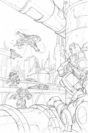 Transformers News: Transformers: Regeneration One Original Andrew Wildman Art Auction