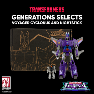 Transformers News: Price Revealed and Preorders Open for Gen Selects Cyclonus and Nightstick 2 pack