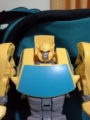 Transformers News: Video Review and In Hand Images for Transformers Generations Cyber Commander 11 inch Bumblebee
