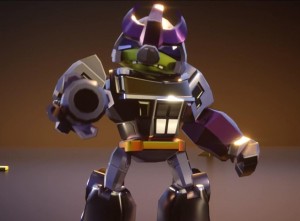 Transformers News: Angry Birds Transformers Character Clip - Corporal Pig as Galvatron