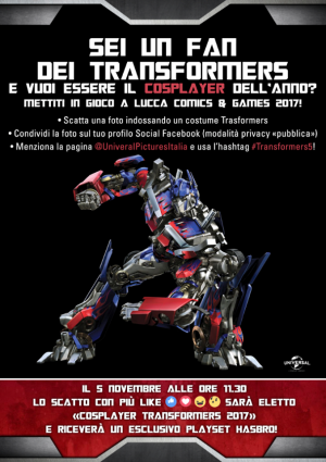 Transformers News: Transformers Cosplayer Contest at Lucca Comics & Games 2017