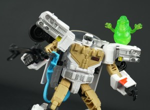 Transformers News: New Galleries: Transformers X Ghostbusters Ecto-1 Ectotron with Slimer