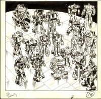 Transformers News: Marvel Transformers #1 Original Art For Sale