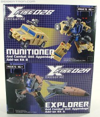 Transformers News: TFSource Video Review on Fansproject Crossfire 02B Munitioner and 02A Explorer