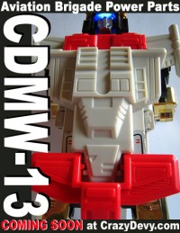 Transformers News: CrazyDevy Aviation Brigade Power Parts CDMW-13