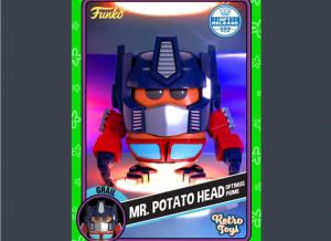 Transformers News: Funko is Giving Transformers Themed NFT Trading Cards Another Go