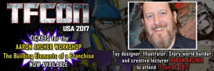 Transformers News: Transformers Designer Aaron Archer to Attend TFcon USA 2017