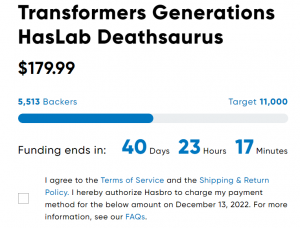 Transformers News: Haslab Updates: Deathsaurus is Halfway There and Victory Saber Shipping Update
