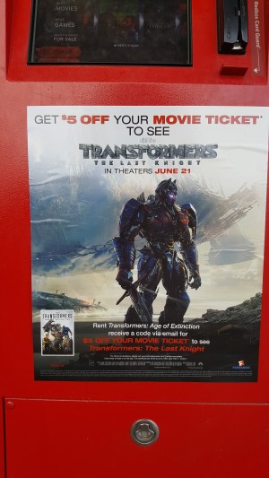 Transformers News: Transformers The Last Knight RedBox Promotion