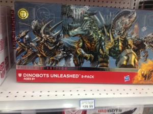 Transformers News: First Retail Sighting of Platinum Age of Extinction Dinobots Unleashed set (Toysrus)