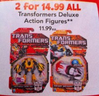 Transformers News: Toys'R'Us Sale - Any Two Deluxes For $14.99