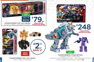 Transformers News: BigW Transformers Sale Catalogue: Trypticon, The Last Knight, RID, More