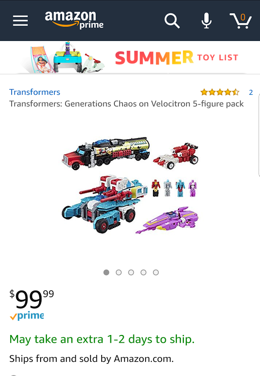Transformers News: More Chances to get the Transformers Titans Return Chaos on Velocitron Set