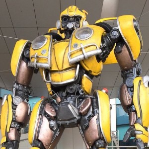 Transformers News: Life-size movie Bumblebee statue stands tall in Odaiba