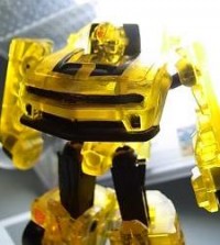 Transformers News: Toy Images Of TSUTAYA Exclusive ROTF DVD / BD - EZ Bumblebee Clear Version