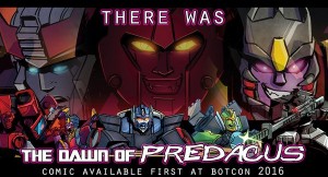 Transformers News: New IDW / BotCon 2016 Comic 'Dawn Of The Predacus' Teaser