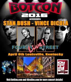 Transformers News: Botcon 2016 Concert Poster: Stan Bush and Vince Dicola