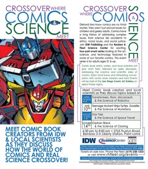 Transformers News: IDW Publishing and Reuben H Fleet Science Center - Crossover Where Comics & Science Meet