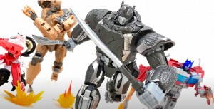 Transformers News: Video Reviews for ROTB Voyagers Optimus Prime, Optimus Primal and Smash and Change Rhinox