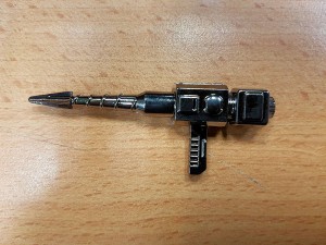 Transformers News: In Hand Images of Drill Accessory for  MP-27 Masterpiece Ironhide