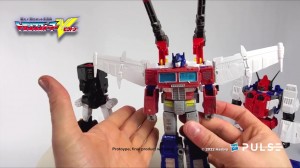 Transformers News: Hasbro Received the Coloured Prototype for Victory Saber and Reviews it with Size Comparisons