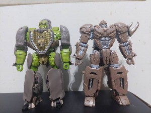 Transformers News: New Images of Rise of the Beasts Voyager Optimus Prime and Rhinox show that they are New Molds