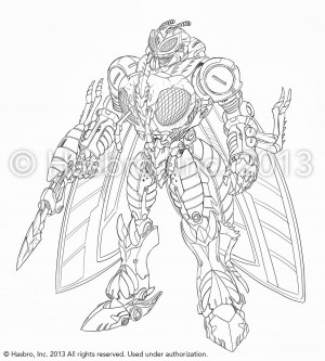Transformers News: Generations Waspinator Concept Art by Emiliano Santalucia