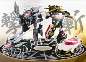 Transformers News: Takara Tomy Transformers Go! Black  G01 Kenzan and G05 Gekisomaru Repaint Image