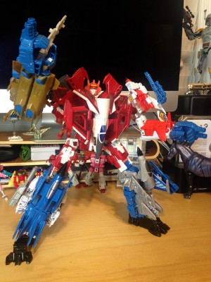 Transformers News: In-Hand Pictures of Elita-1 and Abominus in Fully Combined Modes